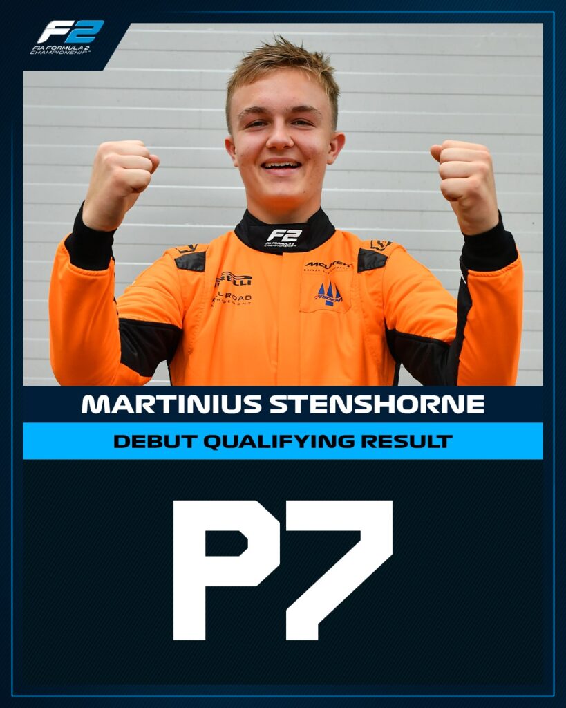 P7 in his first-ever F2 Quali session! 👏