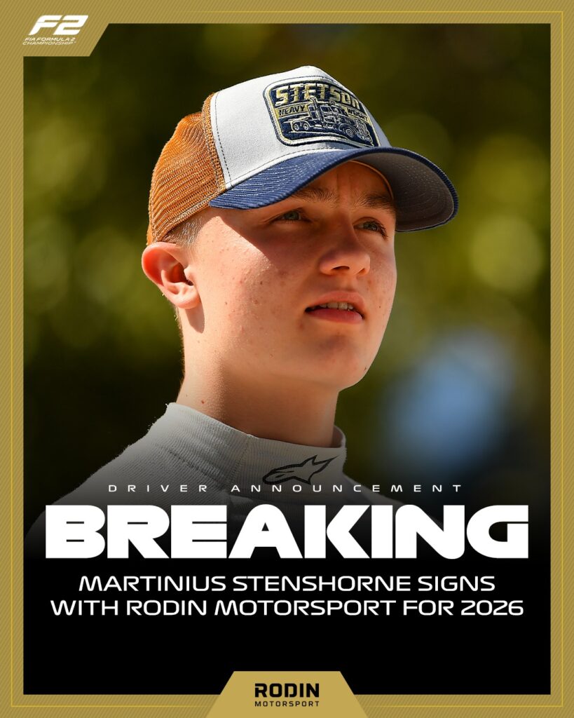 BREAKING: Martinius Stenshorne steps up to F2 full-time for 2026!