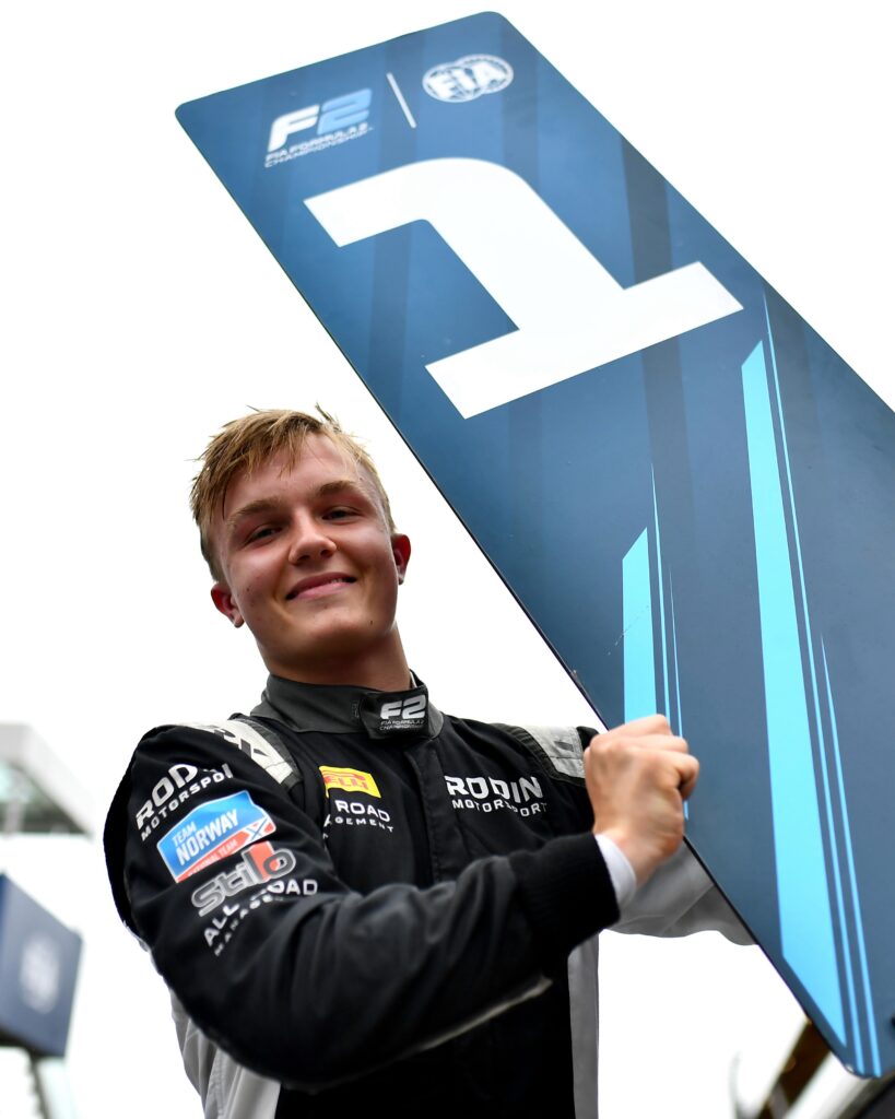 First Formula 2 victory!💪🏼🇳🇴